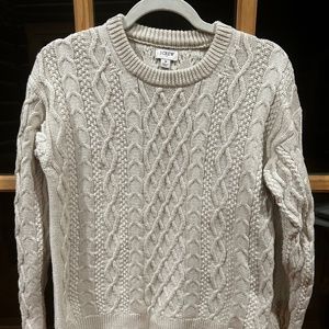 J crew cable knit sweater